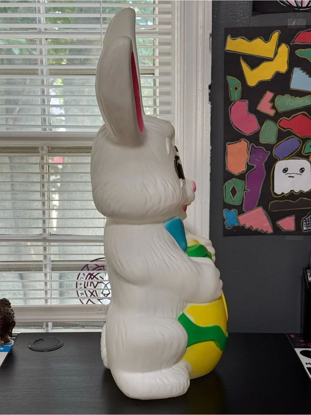 Vintage 27” Sun Hill Easter Bunny Blow Mold Indoor/Outdoor Decoration (No Light)